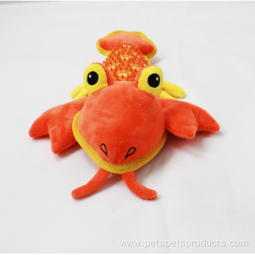 squeaky plush interactive giant lobster durable pet toys